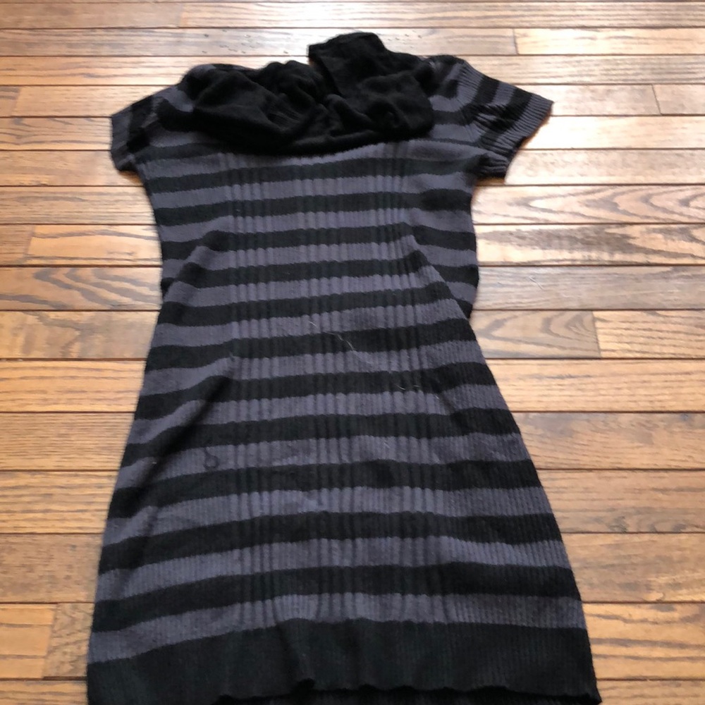 Black sweater dress